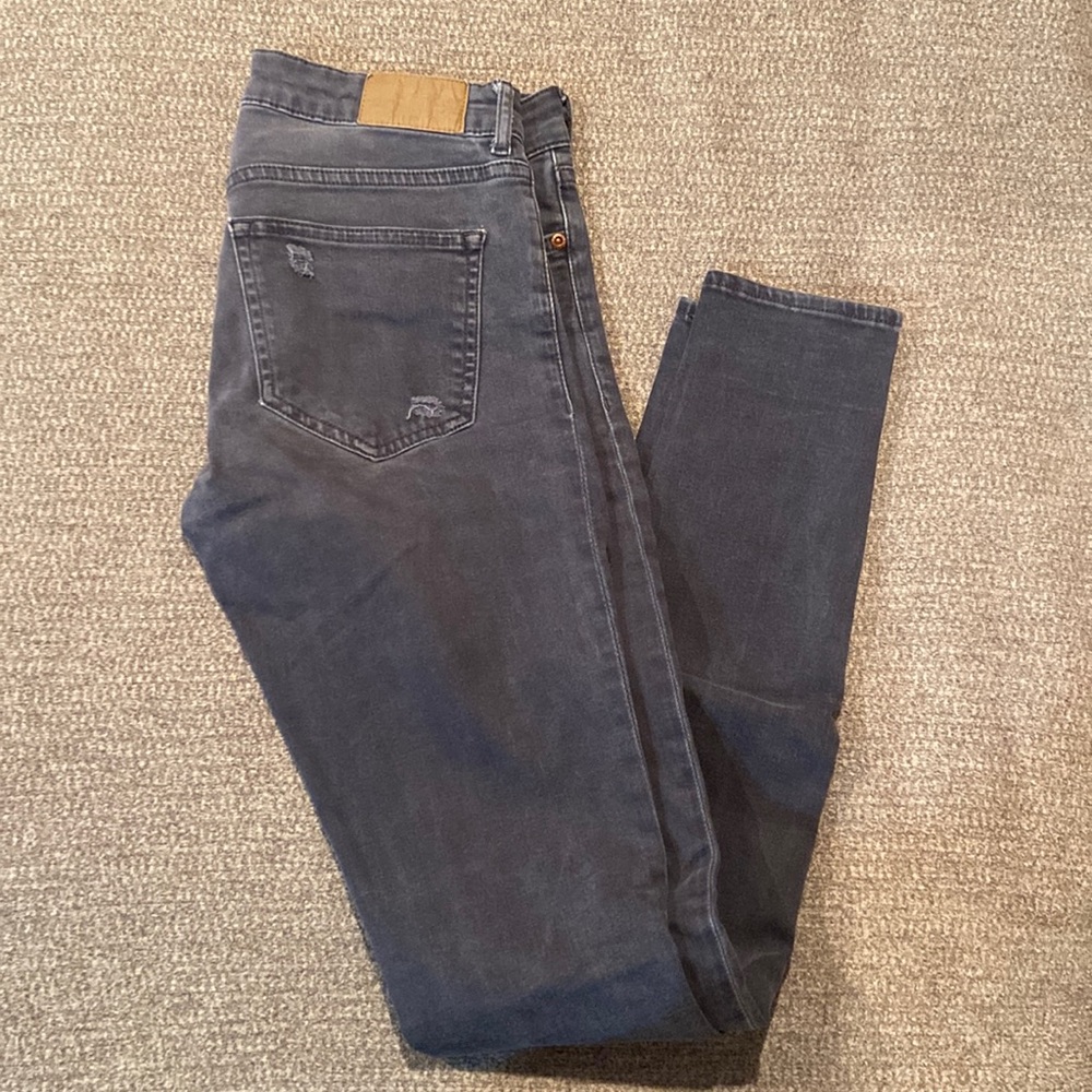 Dark gray jeans, size 6